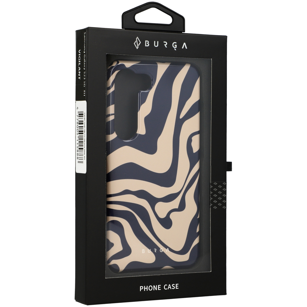 Ekskluzywne etui Burga Velvet Night Tough do Samsung Galaxy S24 Ultra, brązowo-granatowe